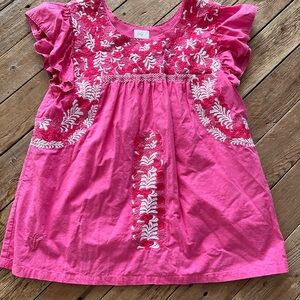 Size S J.Marie Pink Embroidered Women's Top
